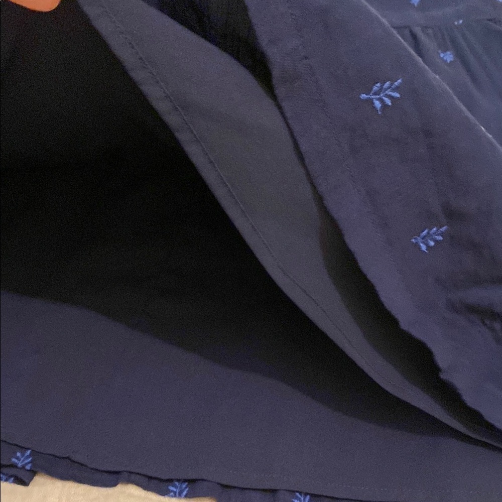 Old Navy Votton Blue Sleeveless Embroidered Dress. Size Xs - Picture 9 of 10